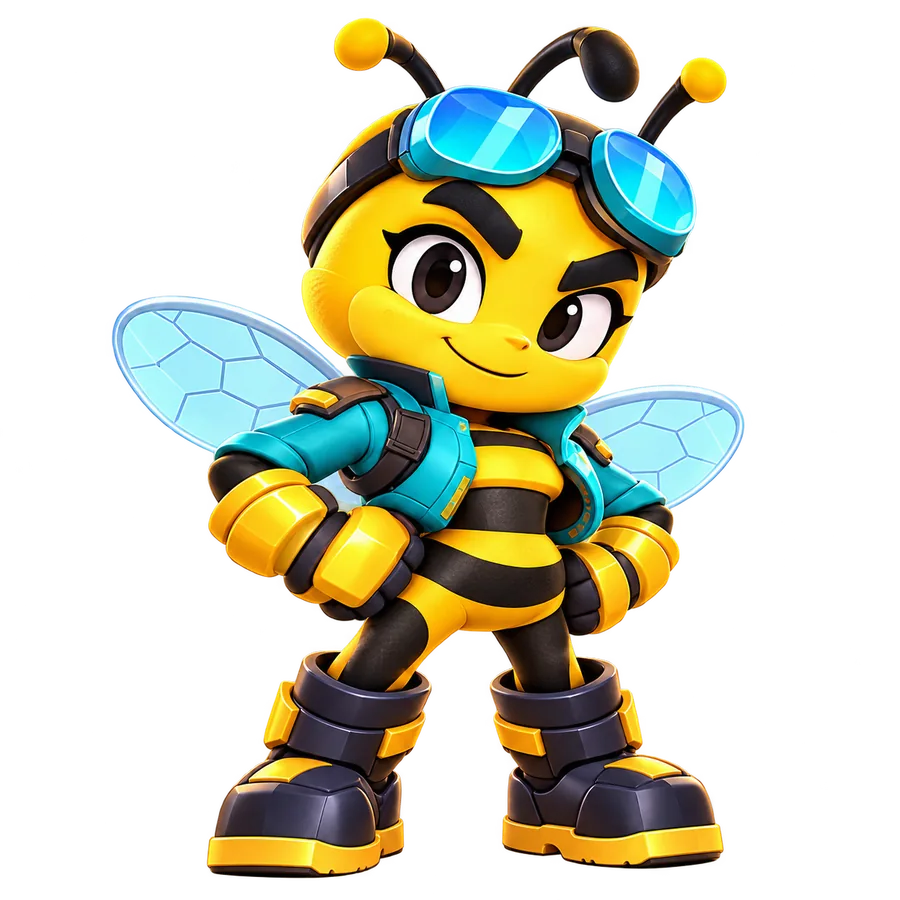 Stinger, the Bee Brawl mascot